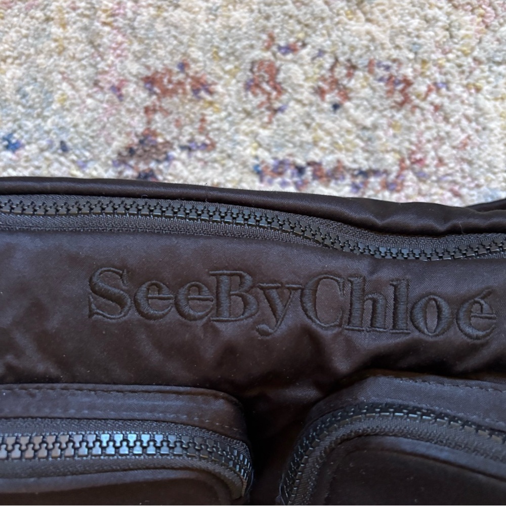 SEE BY CHLOE BLACK SATIN TILLY BAG - Picture 7 of 13